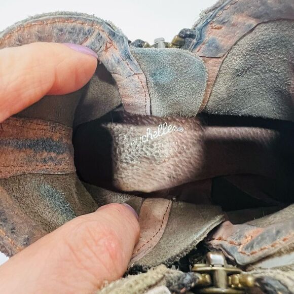 Seychelles Taupe Brown Suede Ankle Boots - Picture 6 of 9